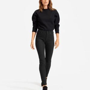 NWOT Everlane Sz 24 Ankle Authentic High Rise Skinny Jean Black 27"L